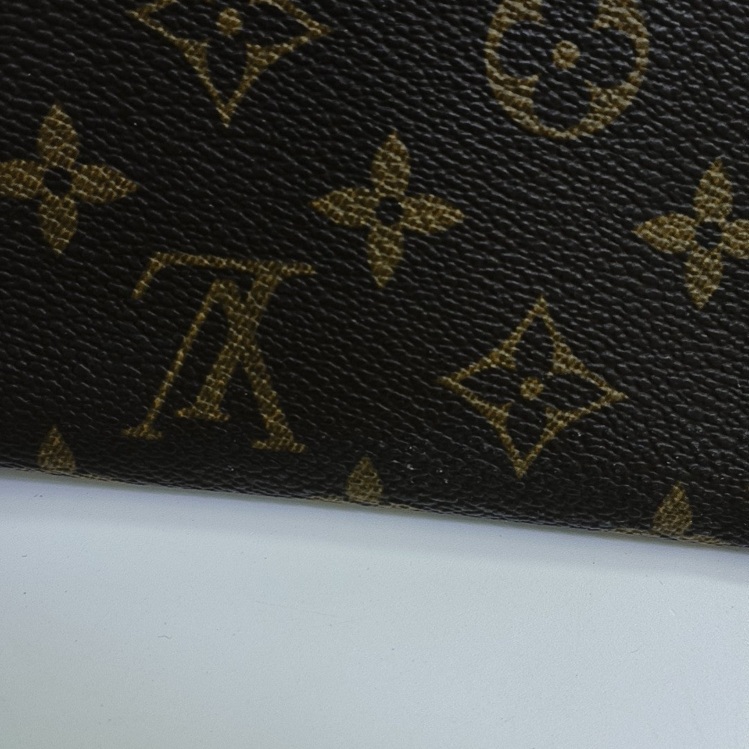 BUCKET Monogram Coated Canvas Brown