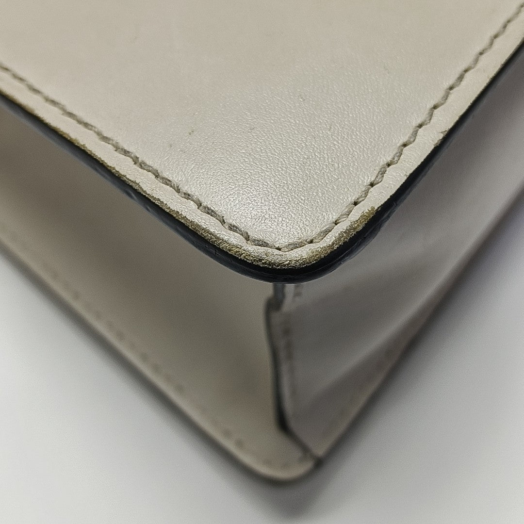Sylvie Mini Calfskin White