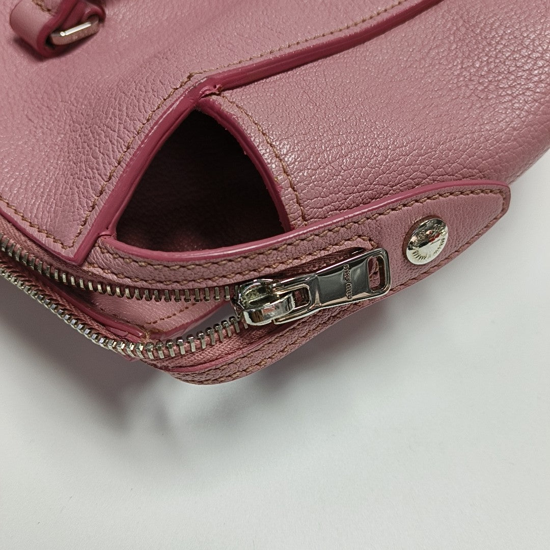Calfskin Shoulder Bag Pink