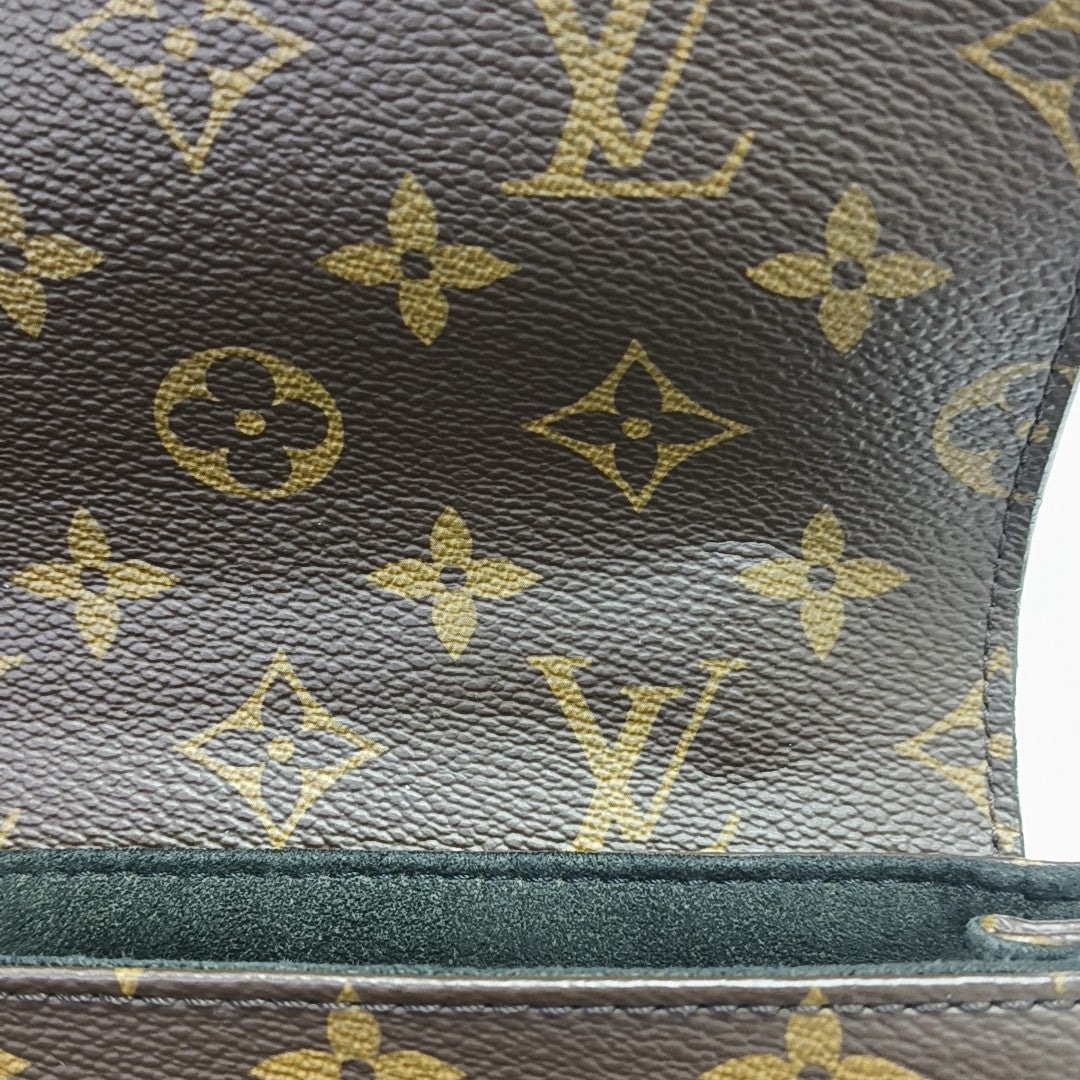 SAINT PLACIDE Monogram Coated Canvas Black