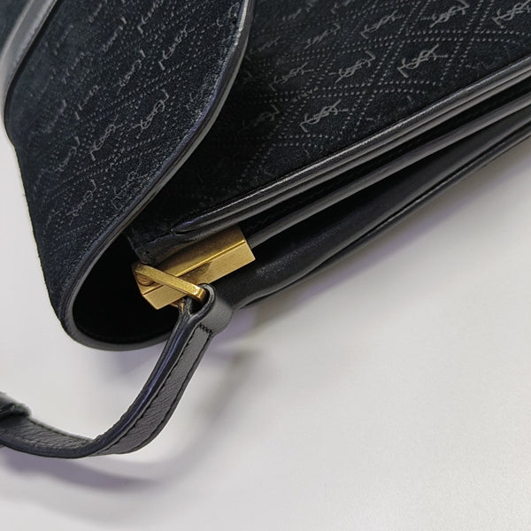 MONOGRAM ALL OVER Small Suede Black
