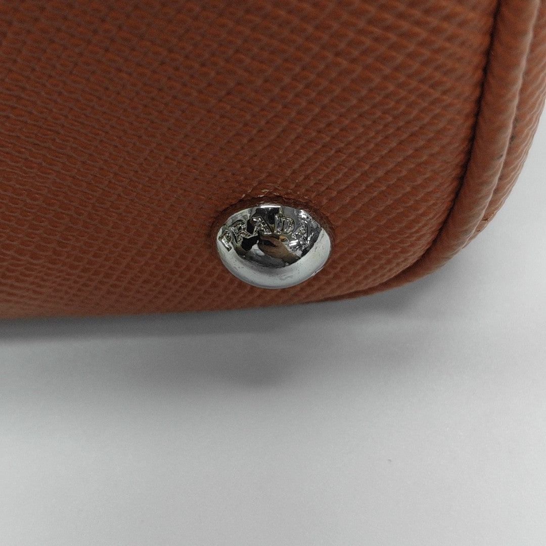 Twin Saffiano Calfskin Orange