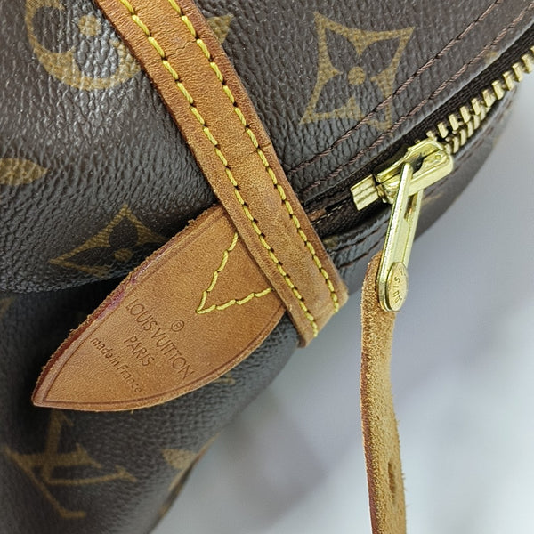 MONTORGUEI PM Monogram Coated Canvas Brown