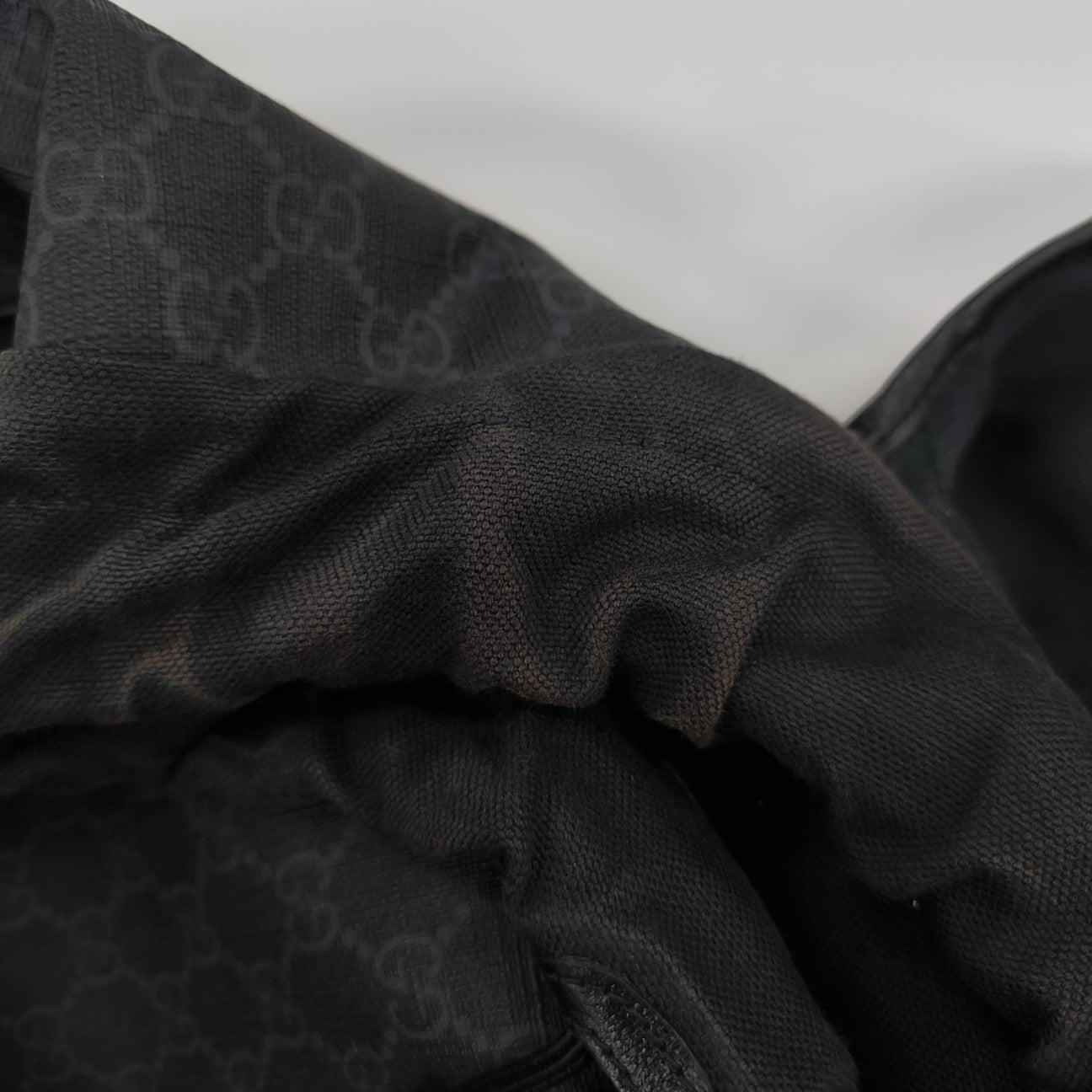 Retro Medium Monogram Coated Canvas Black