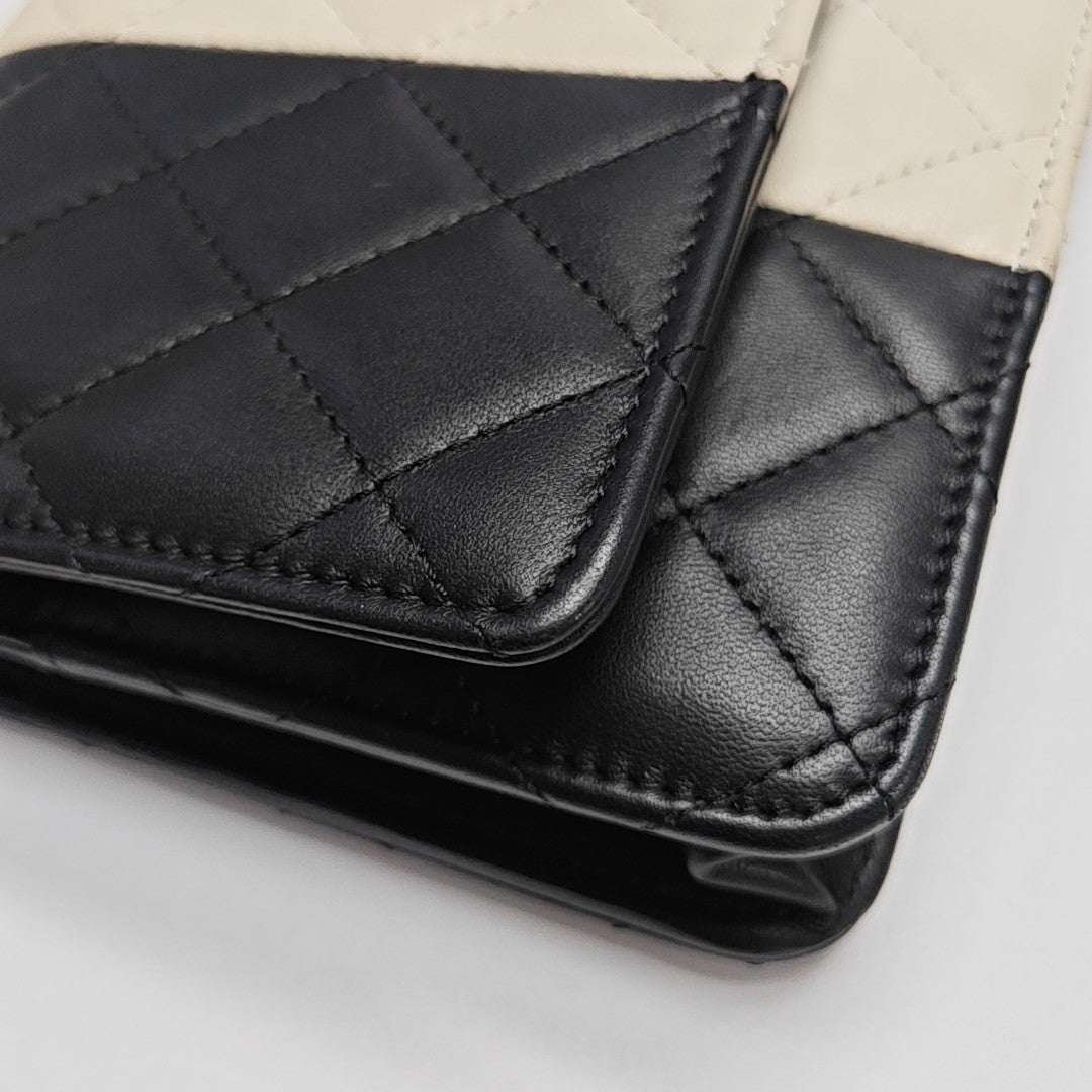 WOC Quilted Lambskin Black