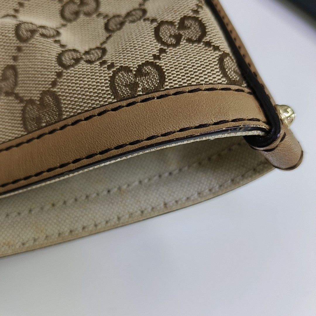 Monogram Canvas Tote Bag Brown
