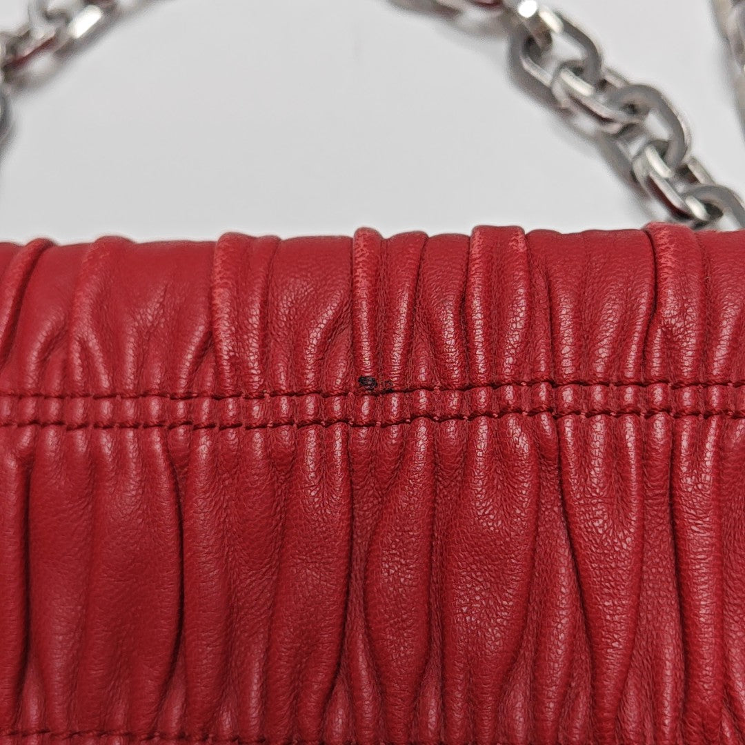 Mini Bag Quilted Lambskin Red