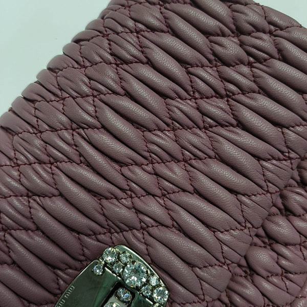 Crystal Quilted Lambskin Pink