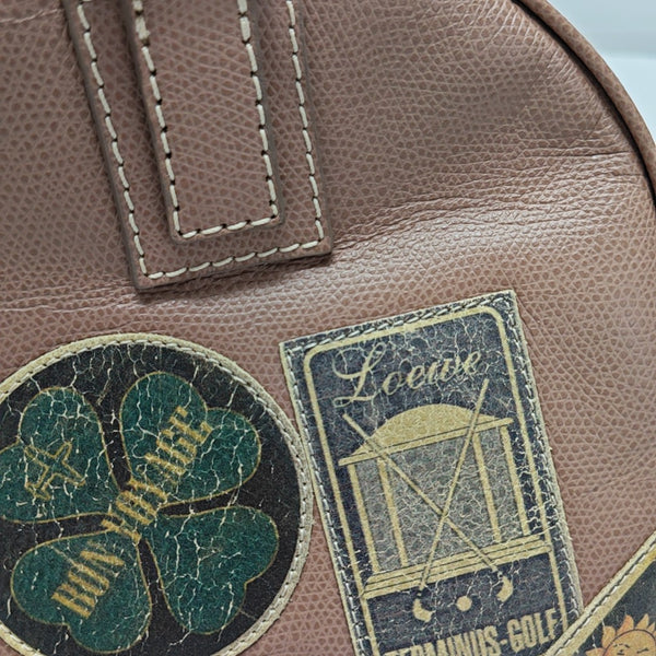Calfskin Top Handle Bag Beige