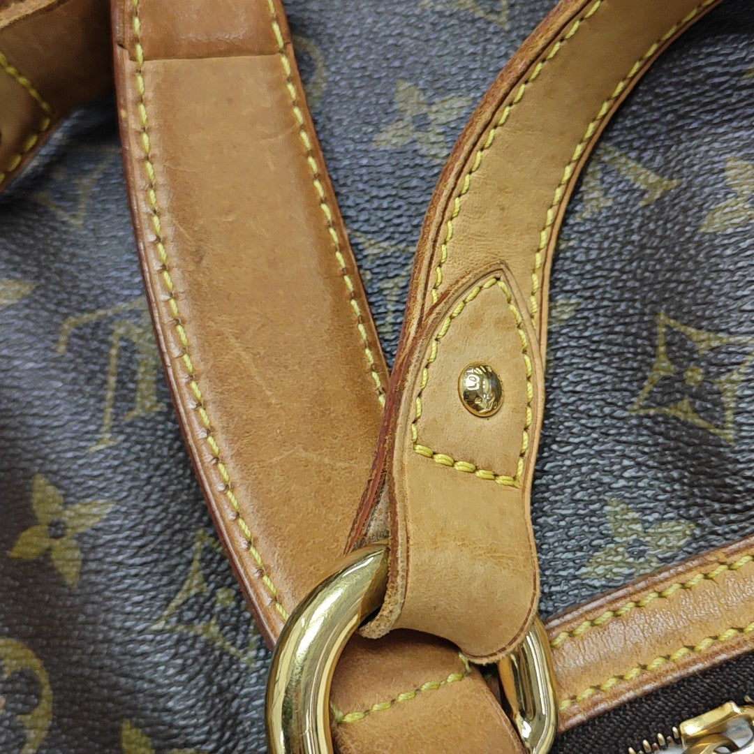TULUM Monogram Coated Canvas Brown