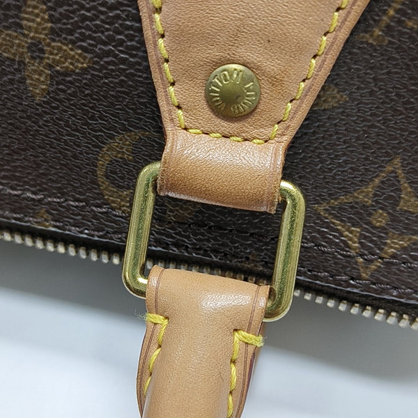 SPEEDY 25 Monogram Coated Canvas Brown