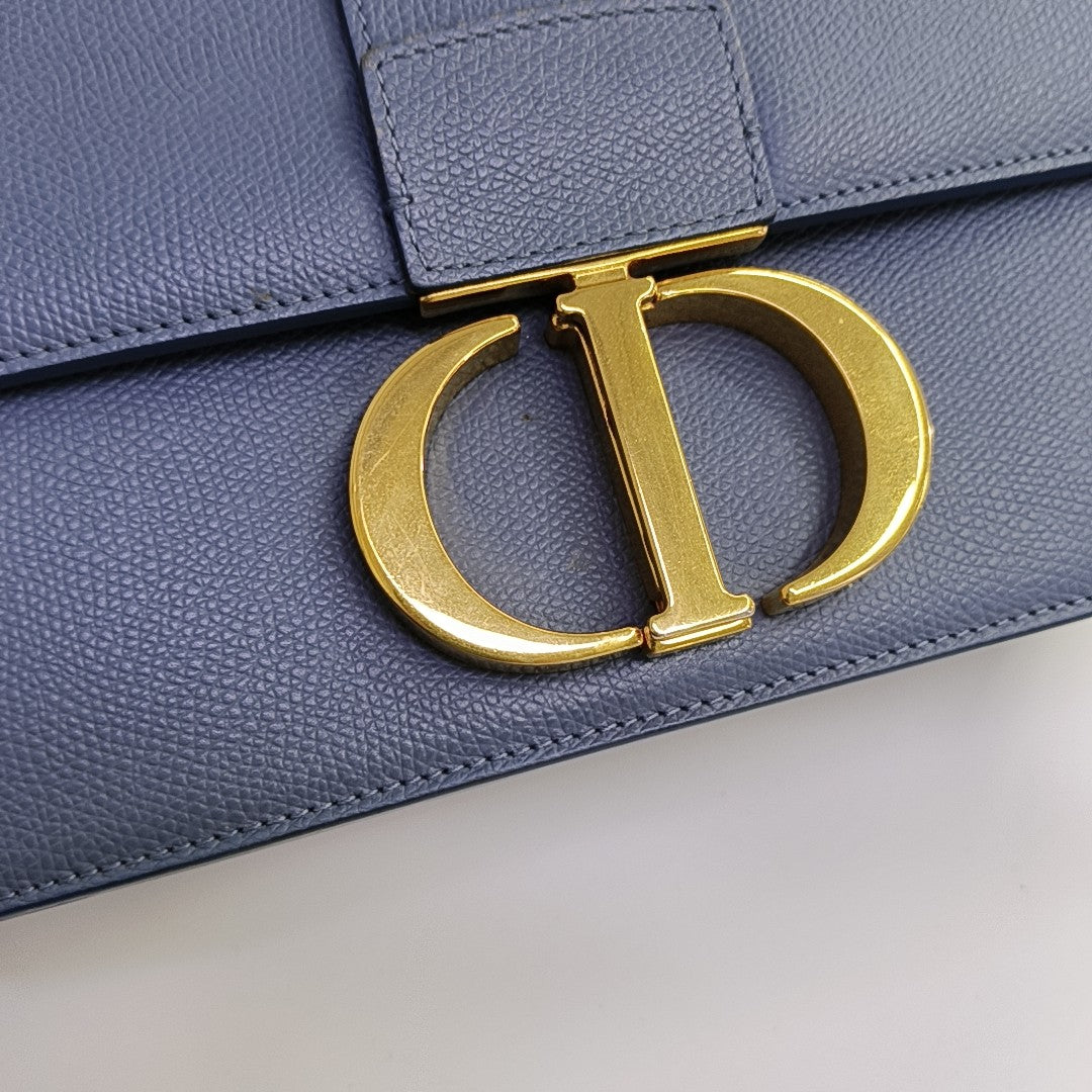30 Montaigne Calfskin Blue