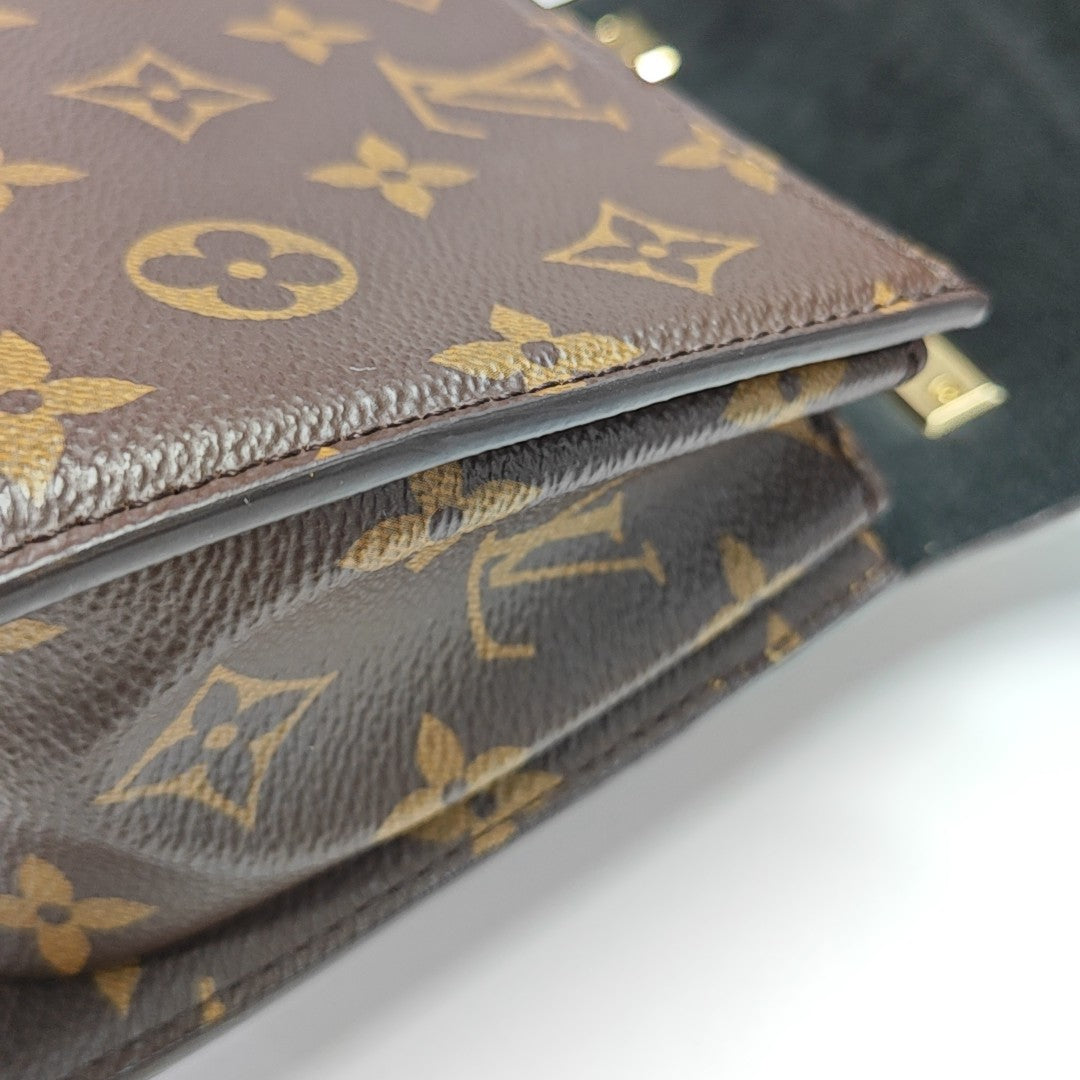 EDEN Monogram Coated Canvas Brown