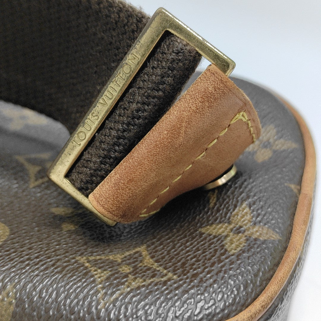 GANGE Monogram Coated Canvas Brown