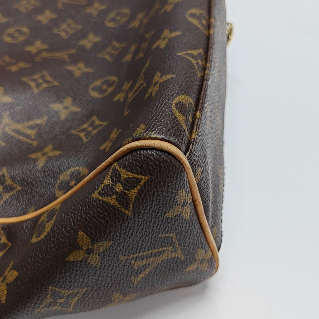 VALMY Monogram Coated Canvas Brown