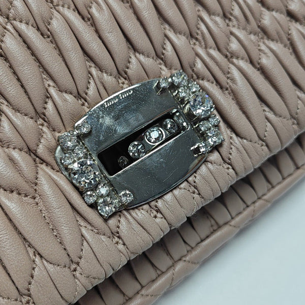 Crystal Quilted Lambskin Pink