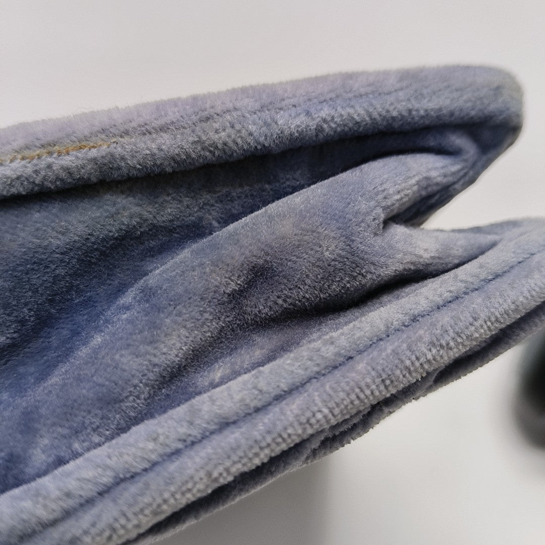 Velvet Shoulder Bag Blue