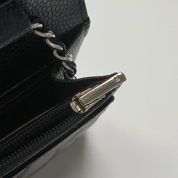 WOC Quilted Grained Calfskin Black