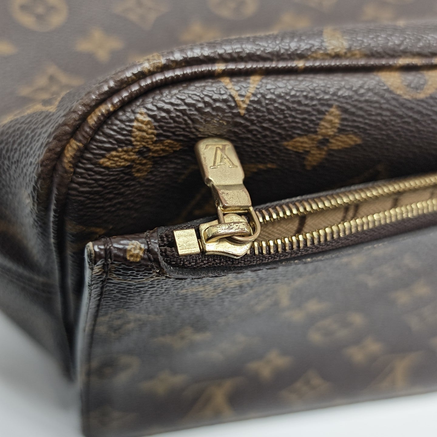 NEVERFULL MM Monogram Coated Canvas Brown