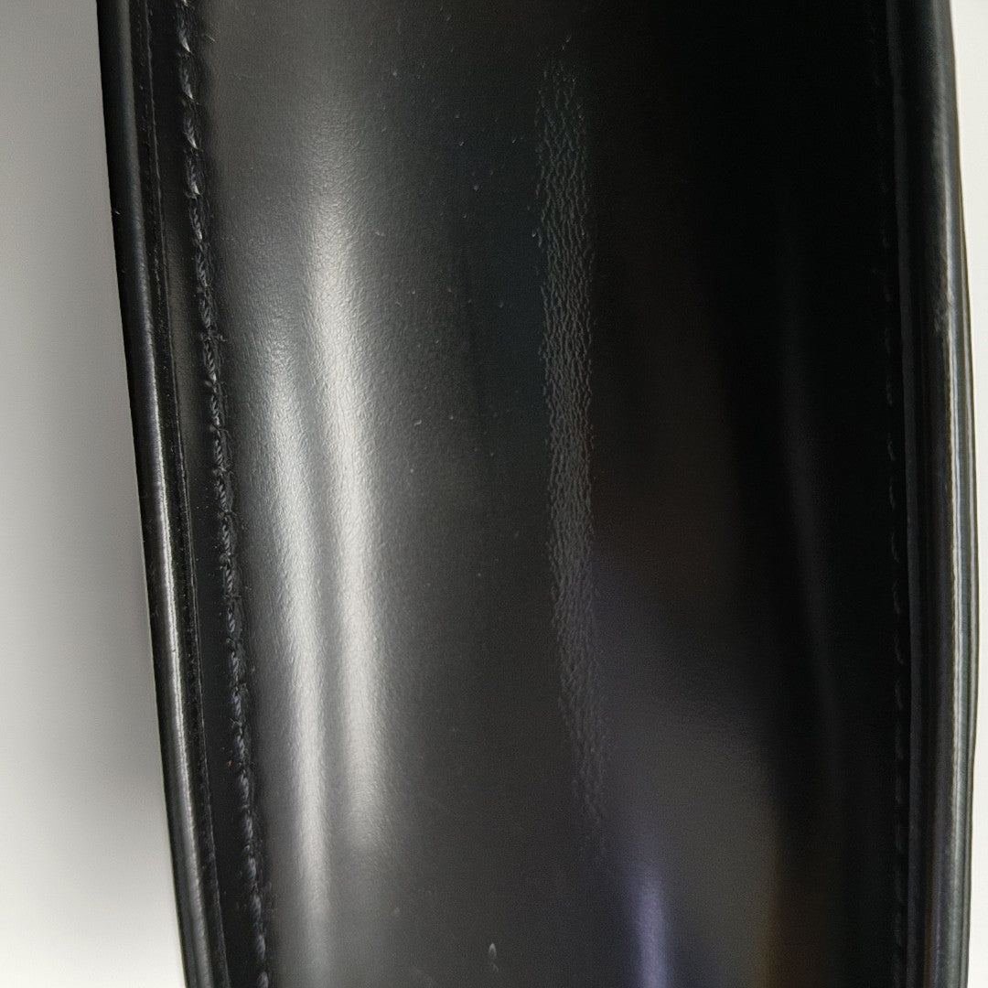 Calfskin Top Handle Bag Black