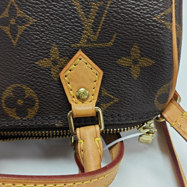 SPEEDY Nano Monogram Coated Canvas Brown