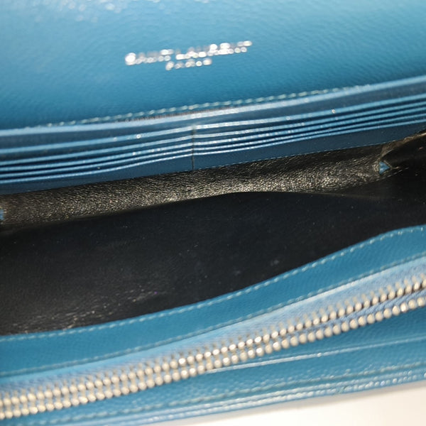 MONOGRAM Medium Chevron Calfskin Blue