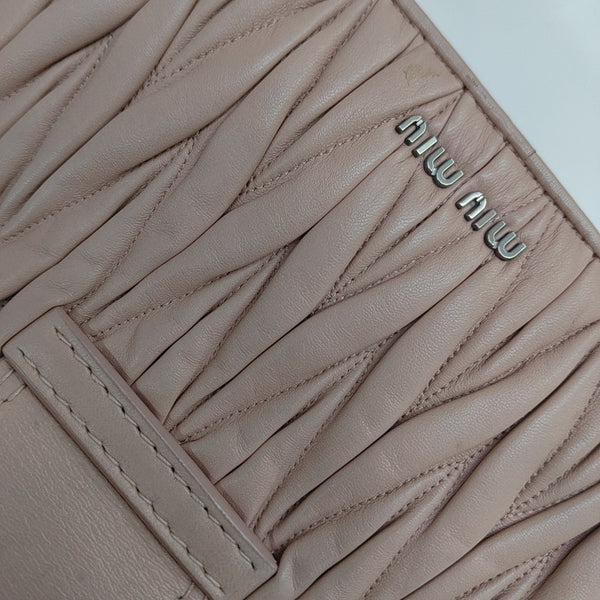 Miu Lady Quilted Lambskin Pink