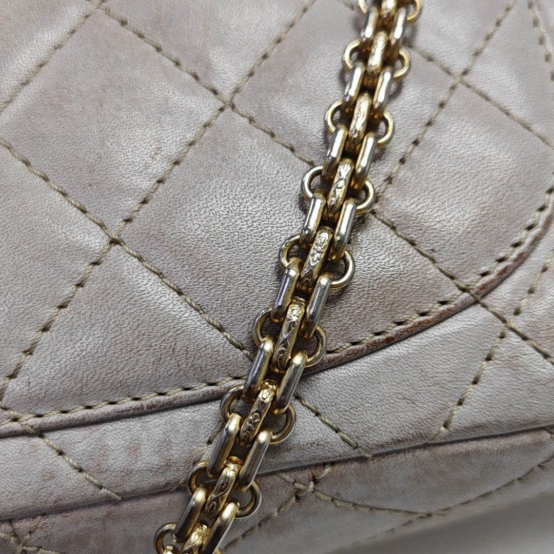 2.55 227 (jumbo) Quilted Calfskin Gray