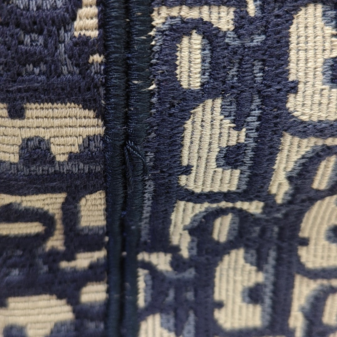 Book Tote Medium Oblique Canvas Blue