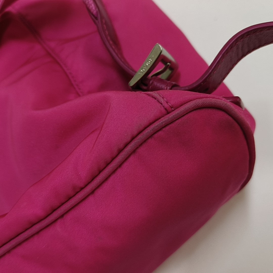 Nylon Backpack Red