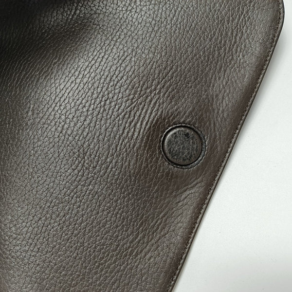 Monogram Canvas Shoulder Bag Brown