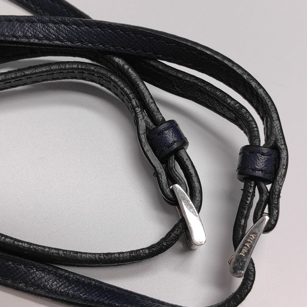 Nylon Shoulder Bag Blue