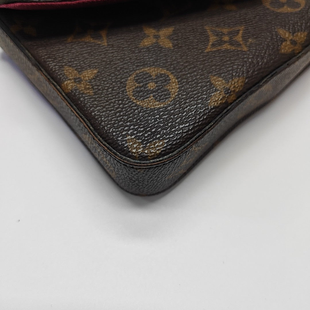 FÉLICIE Monogram Coated Canvas Brown