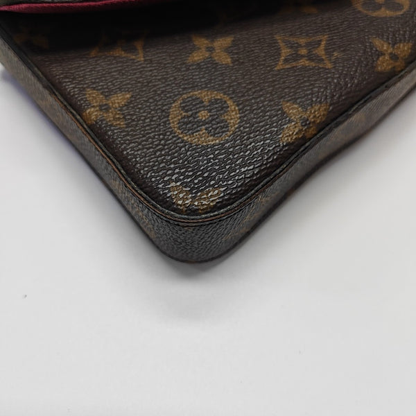 FÉLICIE Monogram Coated Canvas Brown