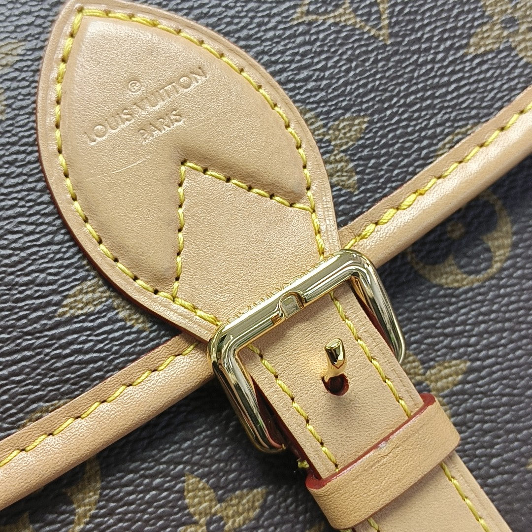 DIANE Monogram Coated Canvas Brown