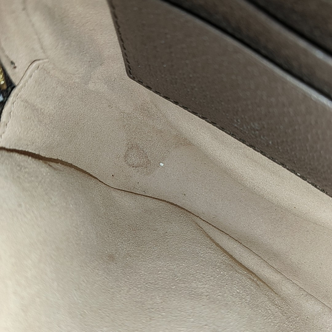 Ophidia Mini Monogram Coated Canvas Beige
