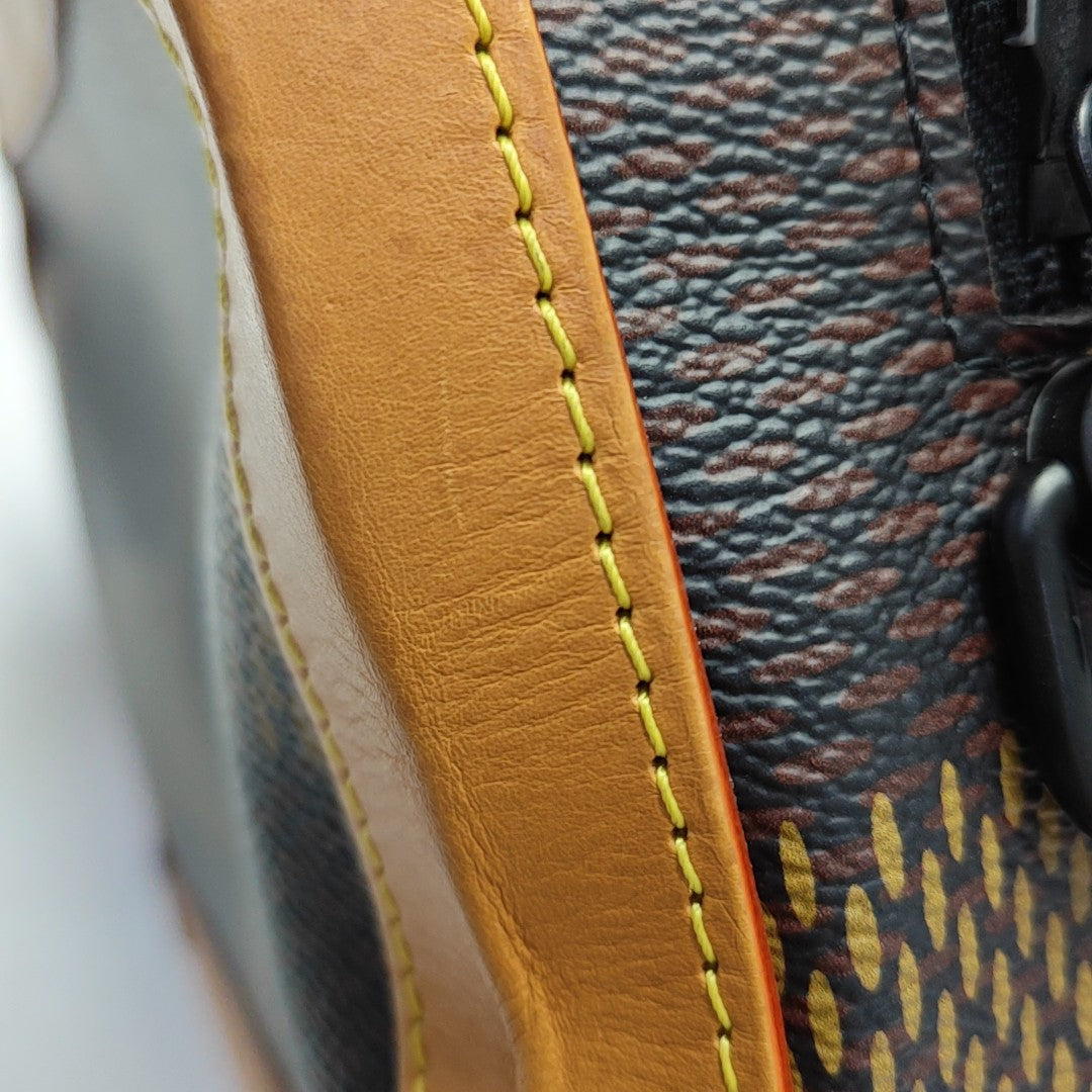 SOFT TRUNK Damier Ebene Coated Canvas Brown