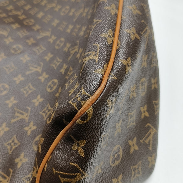 Monogram Coated Canvas Tote Bag Brown