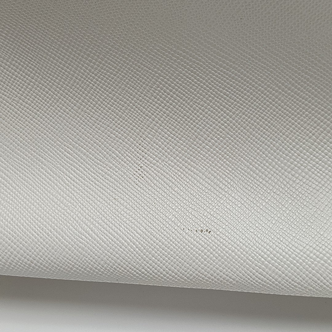 Twin Saffiano Calfskin White