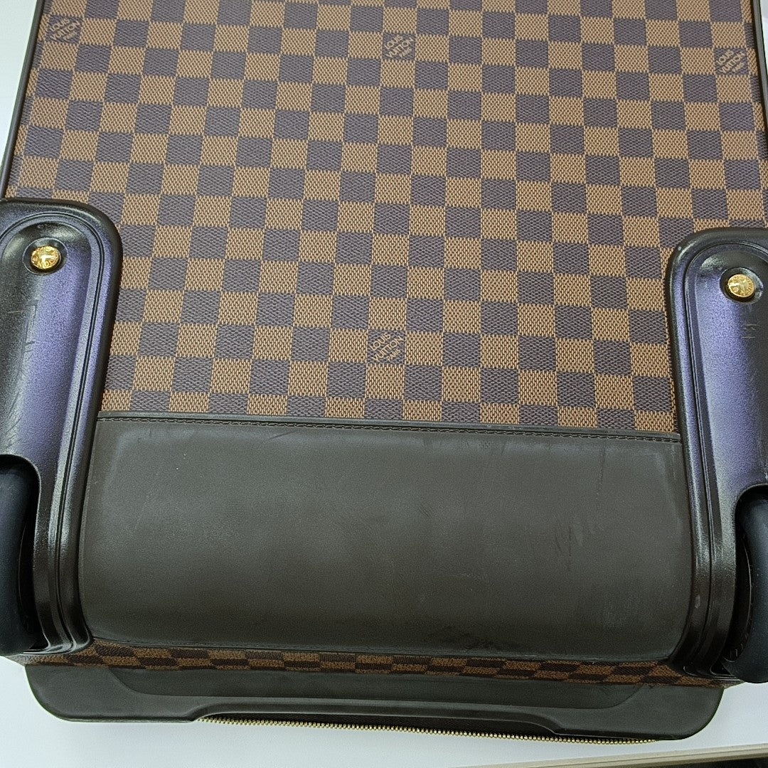 PEGASE 55 Damier Ebene Coated Canvas Brown
