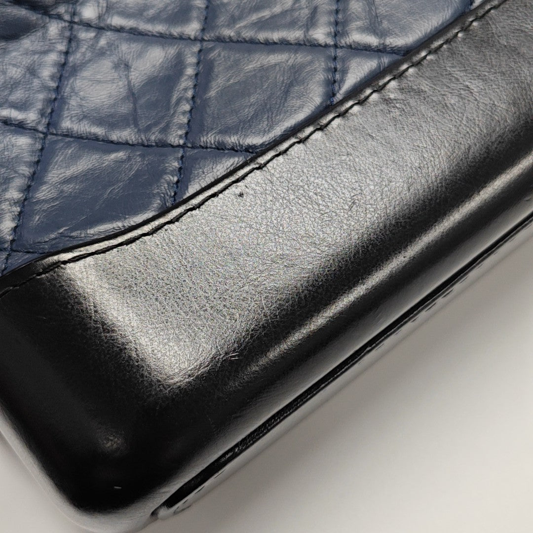 GABRIELLE Small Quilted Calfskin Blue