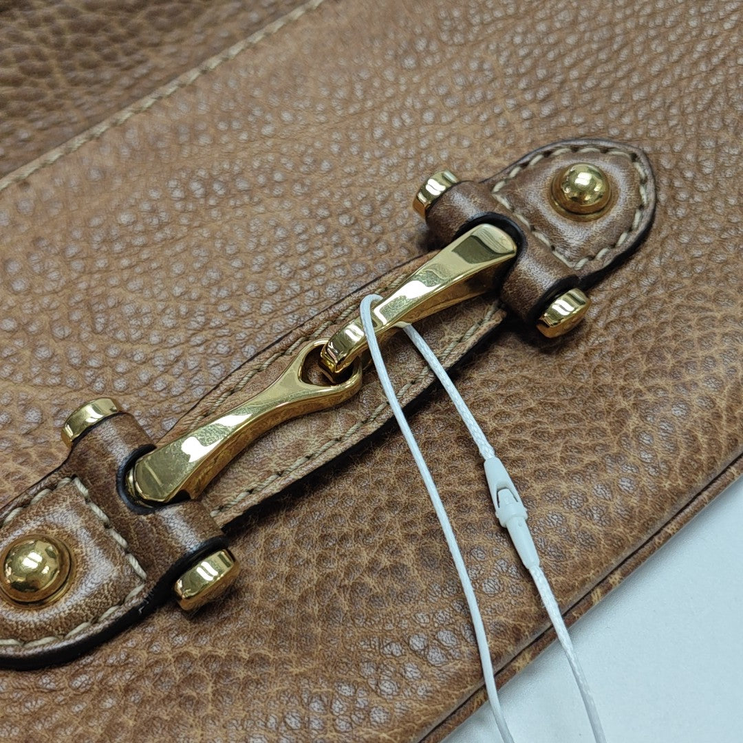 Calfskin Clutch Brown