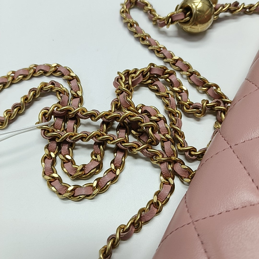 TRENDY CC Quilted Lambskin Pink