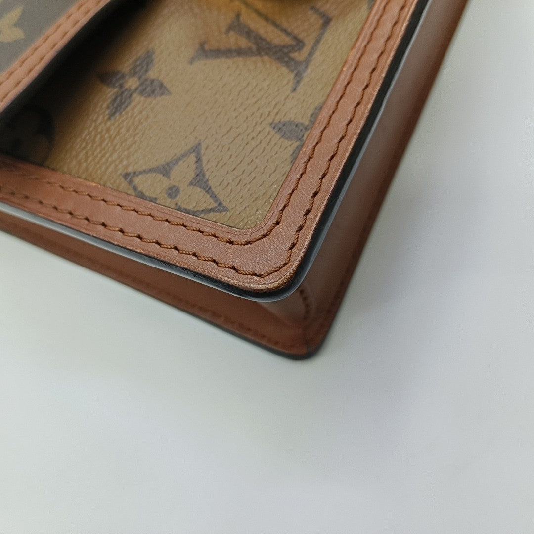 DAUPHINE WOC Monogram Coated Canvas Brown