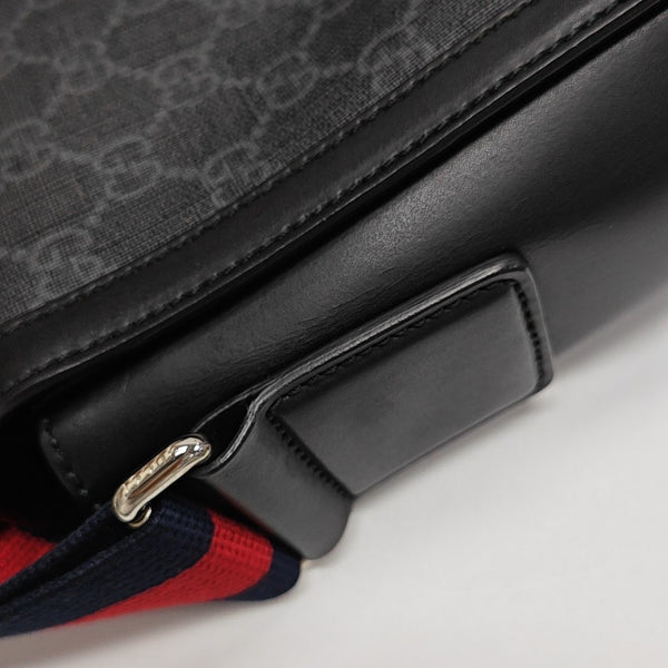 Nightcourrier Monogram Coated Canvas Black