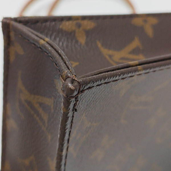 SAC PLAT Mini Monogram Coated Canvas Brown