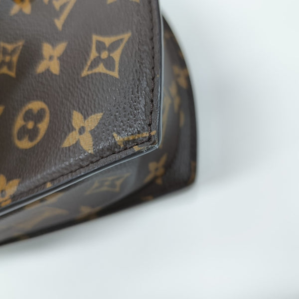 Monogram Coated Canvas Shoulder Bag Super Mini Brown