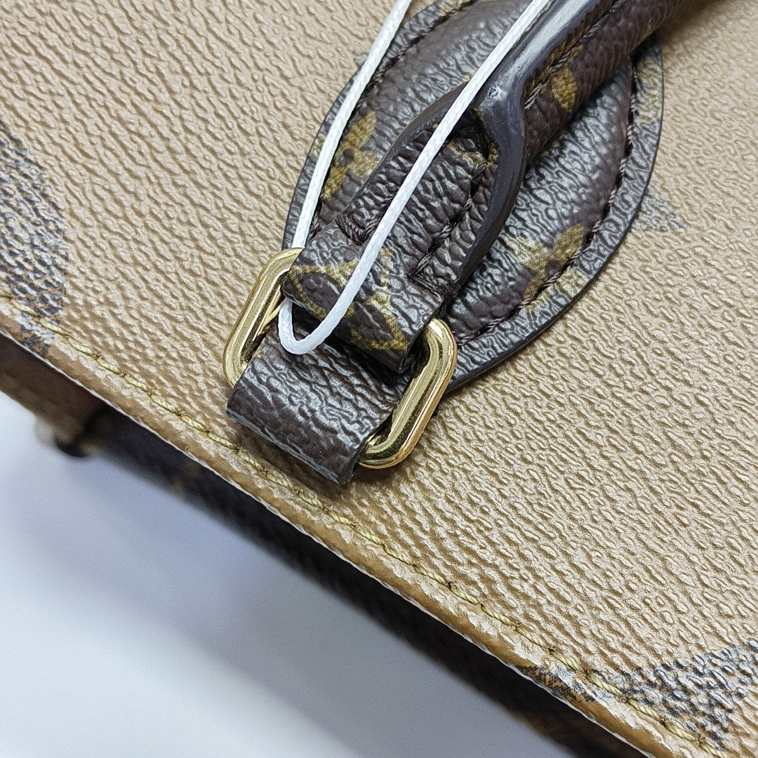 ONTHEGO PM Monogram Coated Canvas Brown