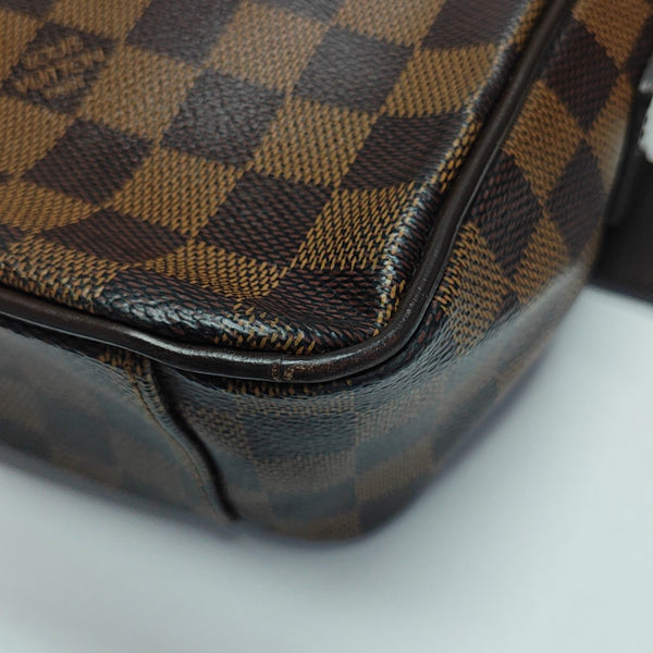 SHELTON MM Damier Ebene Coated Canvas Brown