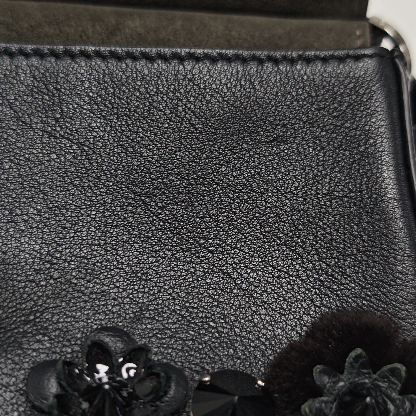 Calfskin Shoulder Bag Black